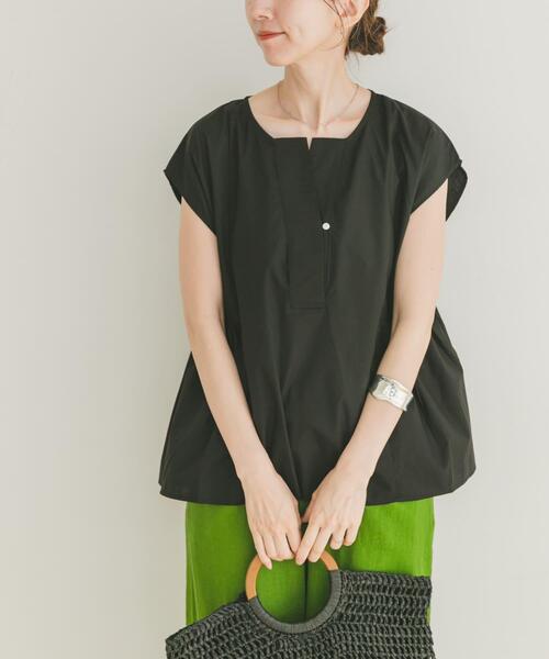 ITEMS URBANRESEARCH(アイテムズ アーバンリサーチ)の「ワイドスキッパーブラウス(シャツ/ブラウス・レディース・ブラック/ブルー/ホワイト・FREE)」の20枚目の写真