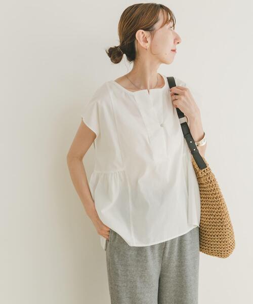 ITEMS URBANRESEARCH(アイテムズ アーバンリサーチ)の「ワイドスキッパーブラウス(シャツ/ブラウス・レディース・ブラック/ブルー/ホワイト・FREE)」の15枚目の写真