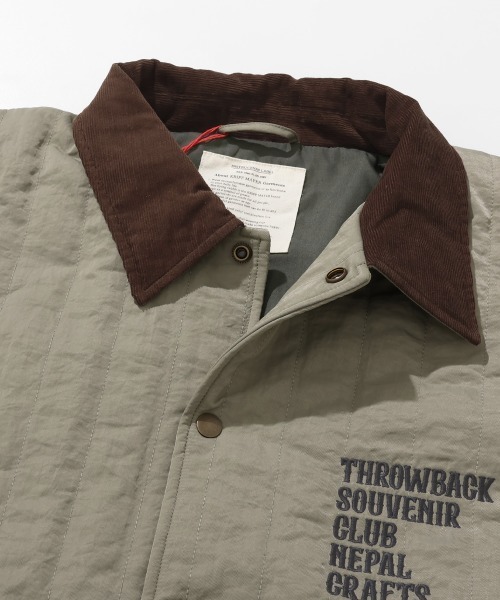 KRIFF MAYER（クリフメイヤー）の「スーベニア刺繍キルトコーチJK（その他アウター・メンズ・ブラック/セージグリーン/ダークブラウン/サンドベージュ/マスタード・MEDIUM/LARGE/X-LARGE）」の21枚目の写真