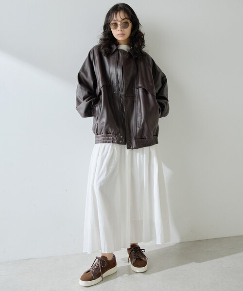 羊革ブルゾン JEAN-LOUIS SCHERRER 本革 フード付きレザージャケット 本革レザー