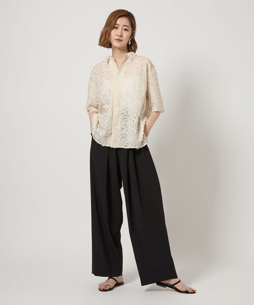 conte　タック イージー テーパードワイドパンツ conte＞タック イージー テーパードワイドパンツ（その他パンツ