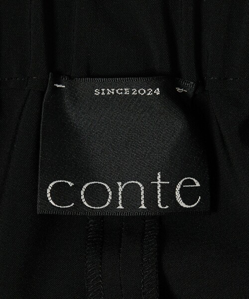 conte（コンテ）の「＜conte＞タック イージー テーパードワイドパンツ（その他パンツ・レディース・ブラック/イエロー/ダークブラウン・38/36/34）」の16枚目の写真