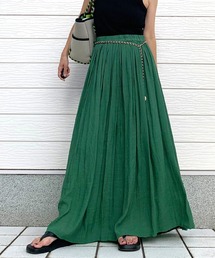 Q | カラーギャザースカート(スカート)