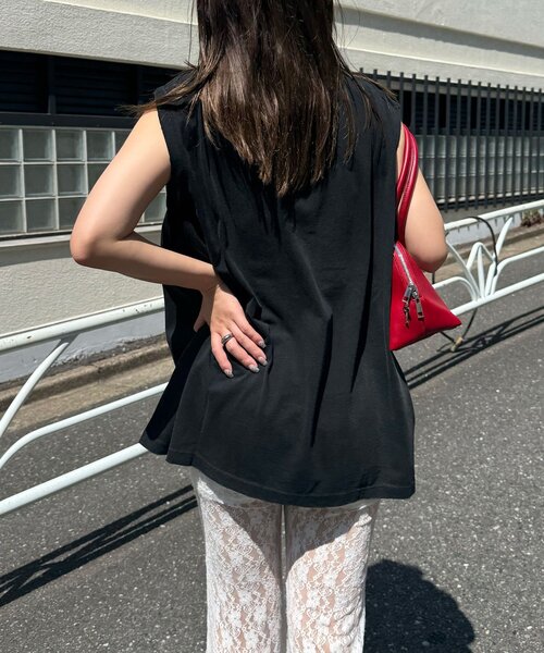 RePRODUCTION LABEL（リプロダクションレーベル）の「【RePRODUCTION LABEL / リプロダクションレーベル】アソートヴィンテージフェードノースリーブTEE（タンクトップ・レディース・チャコールグレー/ブラック/ネイビー/イエロー・FREE）」の10枚目の写真