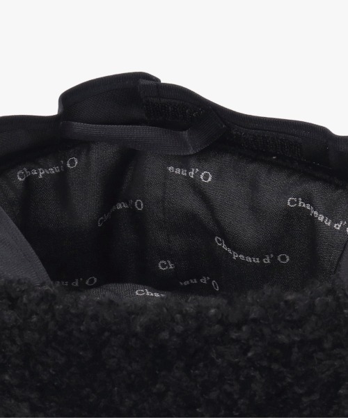 Chapeau d' O(シャポードオー)の「Chapeau d' O CheckxBoa Toque Watch / シャポードオー(ハット・レディース・ブラック/ブラウン/ベージュ・M/57.5cm)」の18枚目の写真