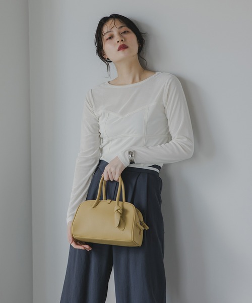 ラウンドミニボストンバック　トープ セール】ラウンド ミニ ボストンバッグ（ボストンバッグ）｜210nouve