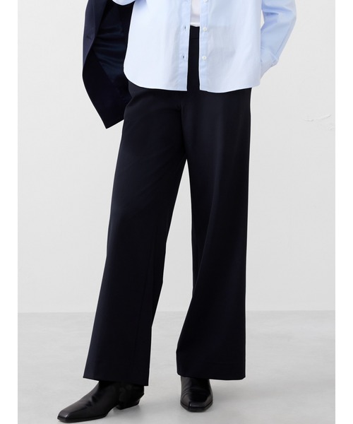 【大きいサイズ　LL・新品あり】　バナナリパブリック 他　パンツスーツ　黒 セール】BANANA REPUBLIC FACTORY STORE ワイドレッグ