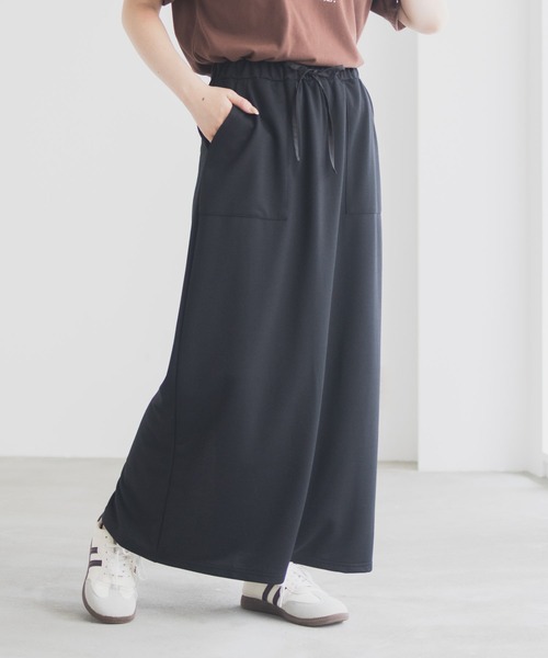 Mac-House(マックハウス)の「Idnes スウェットナロースカート(スカート・レディース・グレー/ブラック・M)」の2枚目の写真