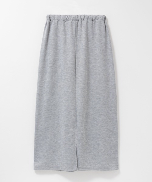 Mac-House(マックハウス)の「Idnes スウェットナロースカート(スカート・レディース・グレー/ブラック・M)」の4枚目の写真