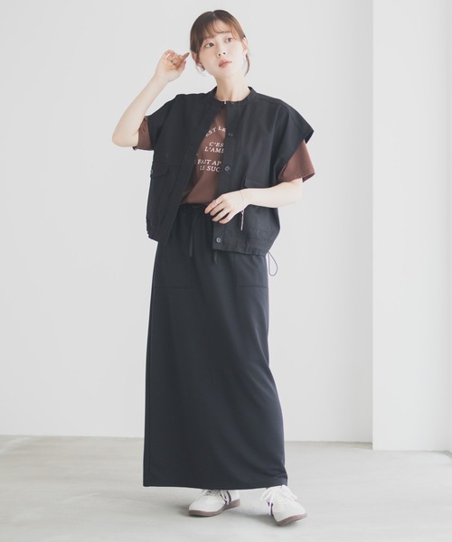 Mac-House(マックハウス)の「Idnes スウェットナロースカート(スカート・レディース・グレー/ブラック・M)」の15枚目の写真