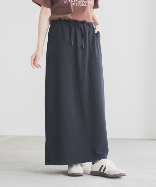 Mac-House(マックハウス)の「Idnes スウェットナロースカート(スカート・レディース・グレー/ブラック・M)」の11枚目の写真