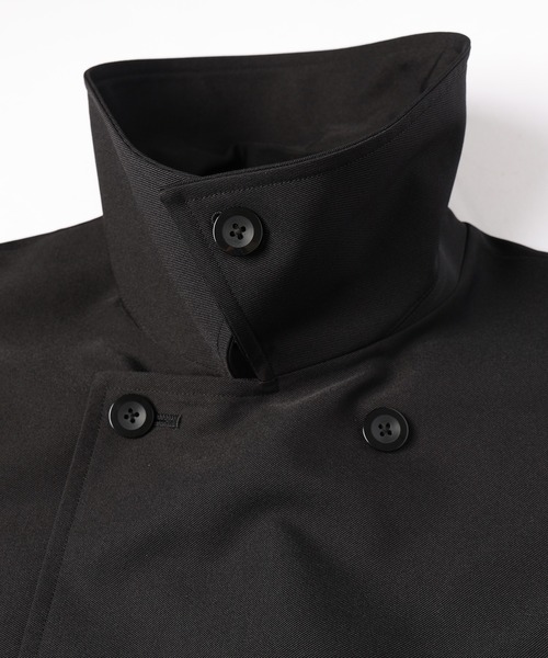 CULLNI（クルニ）の「Chambray Gabardine Tie Locken Long Vest（チェスターコート・メンズ・カーキ/ブラック/ネイビー・1/0/2）」の22枚目の写真