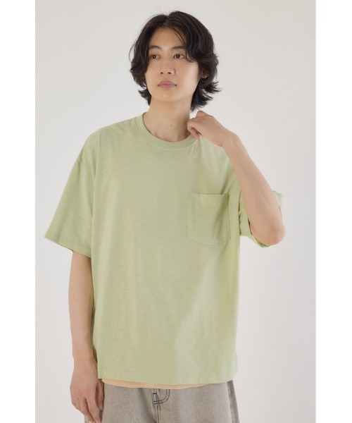 RODEO CROWNS WIDE BOWL(ロデオクラウンズワイドボウル)の「タイダイタンクアンサンブルTシャツ(Tシャツ/カットソー・メンズ・ライトカーキ/ブラック/オフホワイト・MEDIUM/LARGE)」の6枚目の写真