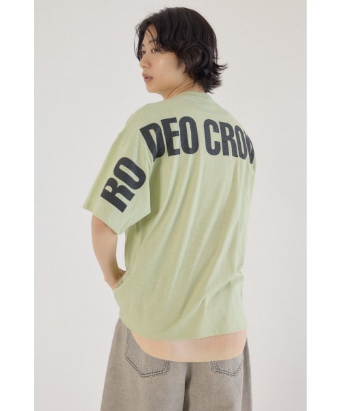 RODEO CROWNS WIDE BOWL(ロデオクラウンズワイドボウル)の「タイダイタンクアンサンブルTシャツ(Tシャツ/カットソー・メンズ・ライトカーキ/ブラック/オフホワイト・MEDIUM/LARGE)」の9枚目の写真