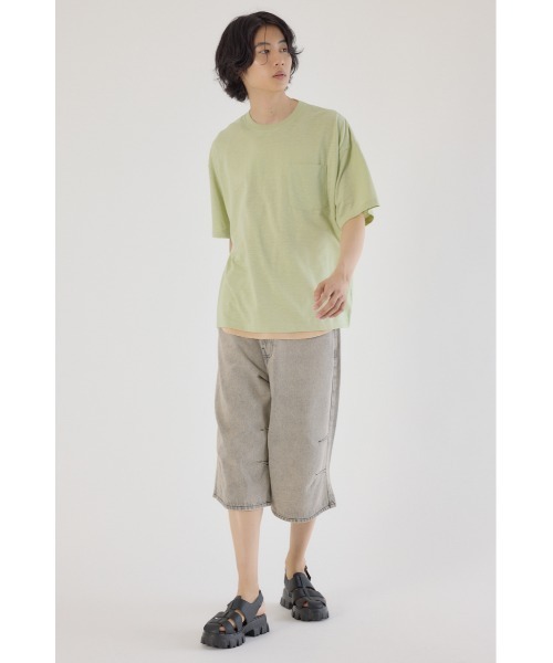 RODEO CROWNS WIDE BOWL(ロデオクラウンズワイドボウル)の「タイダイタンクアンサンブルTシャツ(Tシャツ/カットソー・メンズ・ライトカーキ/ブラック/オフホワイト・MEDIUM/LARGE)」の10枚目の写真