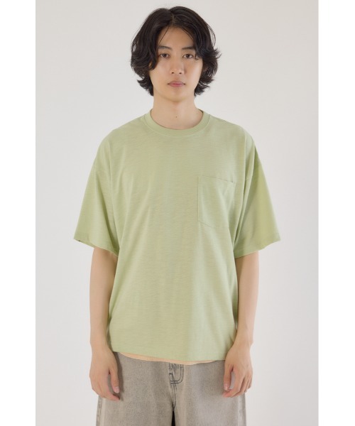 RODEO CROWNS WIDE BOWL(ロデオクラウンズワイドボウル)の「タイダイタンクアンサンブルTシャツ(Tシャツ/カットソー・メンズ・ライトカーキ/ブラック/オフホワイト・MEDIUM/LARGE)」の13枚目の写真