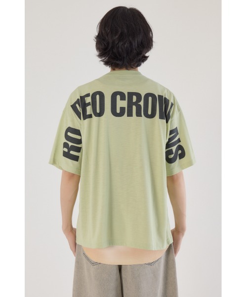 RODEO CROWNS WIDE BOWL(ロデオクラウンズワイドボウル)の「タイダイタンクアンサンブルTシャツ(Tシャツ/カットソー・メンズ・ライトカーキ/ブラック/オフホワイト・MEDIUM/LARGE)」の15枚目の写真