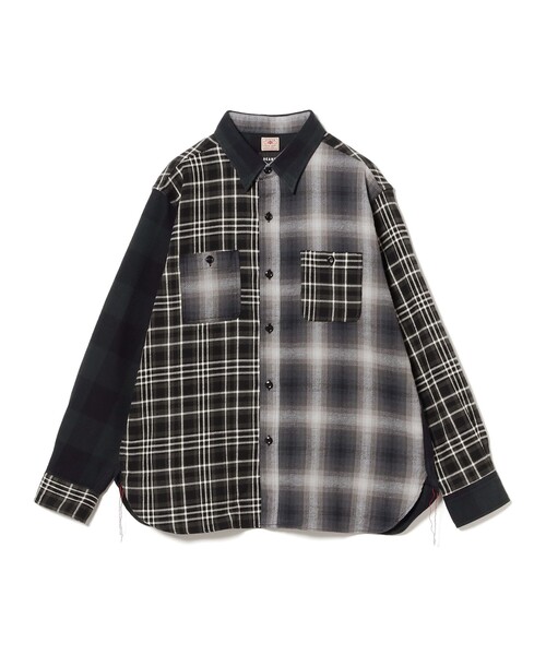 BEAMS(ビームス)の「【別注】SUGAR CANE / クレイジー ワークシャツ(シャツ/ブラウス・メンズ・ブラック/ネイビー・S/M/L/XL)」の11枚目の写真