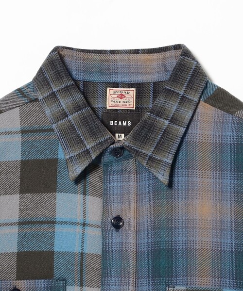 BEAMS(ビームス)の「【別注】SUGAR CANE / クレイジー ワークシャツ(シャツ/ブラウス・メンズ・ブラック/ネイビー・S/M/L/XL)」の15枚目の写真