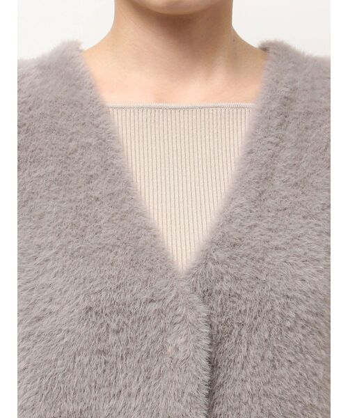 LAGUNAMOON（ラグナムーン）の「ミニシャギーニットベスト（ベスト・レディース・アイボリー/グレー・FREE）」の17枚目の写真