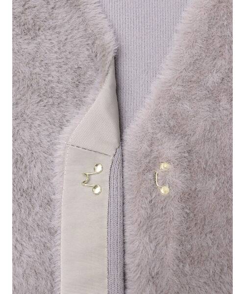 LAGUNAMOON（ラグナムーン）の「ミニシャギーニットベスト（ベスト・レディース・アイボリー/グレー・FREE）」の22枚目の写真