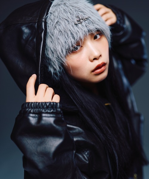 MSG（エムエスジー）の「デニム/合皮　裏ボアショートジップアップジャケット ブルゾン【UNISEX】（ブルゾン・メンズ・ライトグレー/ブルー/ブラック系1/ブラック・XL/L/M/S）」の14枚目の写真