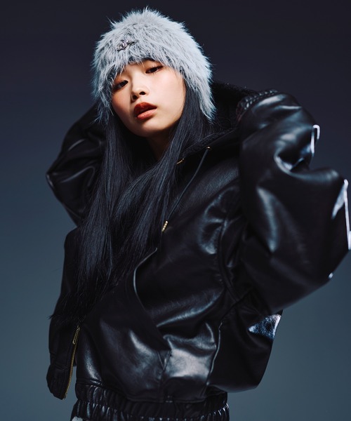 MSG（エムエスジー）の「デニム/合皮　裏ボアショートジップアップジャケット ブルゾン【UNISEX】（ブルゾン・メンズ・ライトグレー/ブルー/ブラック系1/ブラック・XL/L/M/S）」の15枚目の写真