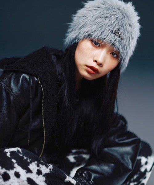 MSG（エムエスジー）の「デニム/合皮　裏ボアショートジップアップジャケット ブルゾン【UNISEX】（ブルゾン・メンズ・ライトグレー/ブルー/ブラック系1/ブラック・XL/L/M/S）」の10枚目の写真