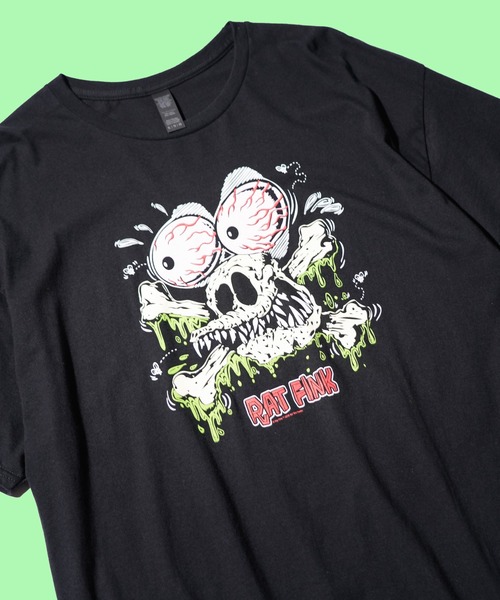 C.E.L.STORE(セルストア)の「THRIFTY LOOK / スリフティールック "RAT FINK" PRINT TEE ラットフィンク グラフィック Tシャツ(Tシャツ/カットソー・メンズ・その他1/その他2/ホワイト系その他/ブラック/サックスブルー・LARGE/X-LARGE)」の5枚目の写真