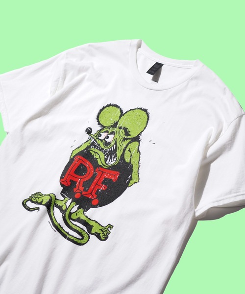 C.E.L.STORE(セルストア)の「THRIFTY LOOK / スリフティールック "RAT FINK" PRINT TEE ラットフィンク グラフィック Tシャツ(Tシャツ/カットソー・メンズ・その他1/その他2/ホワイト系その他/ブラック/サックスブルー・LARGE/X-LARGE)」の2枚目の写真