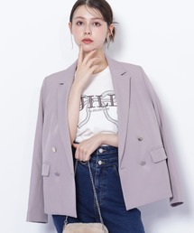 JILL by JILL STUART | ＜セットアップ対応＞ベーシックツイルダブル釦ジャケット(テーラードジャケット)