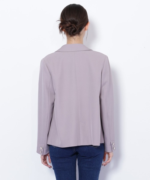 JILL by JILL STUART（ジルバイジルスチュアート）の「＜セットアップ対応＞ベーシックツイルダブル釦ジャケット（テーラードジャケット・レディース・グレー/ブラウン/ネイビー/ベージュ・MEDIUM/SMALL）」の16枚目の写真