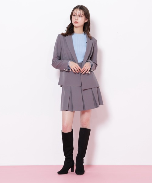 JILL by JILL STUART（ジルバイジルスチュアート）の「＜セットアップ対応＞ベーシックツイルダブル釦ジャケット（テーラードジャケット・レディース・グレー/ブラウン/ネイビー/ベージュ・MEDIUM/SMALL）」の21枚目の写真