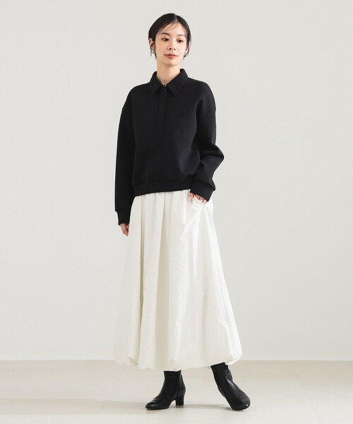 Demi-Luxe BEAMS（デミルクス ビームス）の「【1/1値下げ】ダンボール スキッパープルオーバー（Tシャツ/カットソー・レディース・ブラウン/ブラック・ONE SIZE）」の22枚目の写真