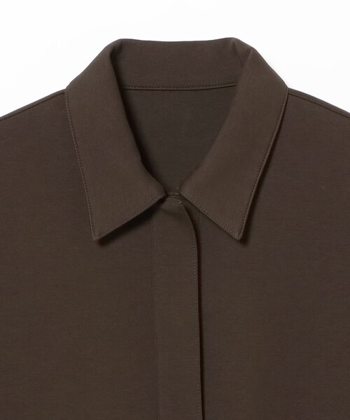 Demi-Luxe BEAMS（デミルクス ビームス）の「【1/1値下げ】ダンボール スキッパープルオーバー（Tシャツ/カットソー・レディース・ブラウン/ブラック・ONE SIZE）」の13枚目の写真