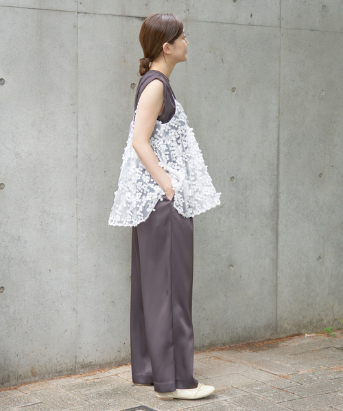 WEB限定/追加2》フラワーエンブロイダリー キャミソール（キャミソール