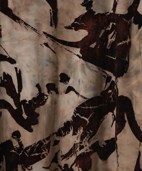 CASPER JOHN（キャスパージョン）の「Flocked tulle layered sweat / フロッキーチュールレイヤードスウェット（Tシャツ/カットソー・メンズ・ブラック/ブラウン・X-SMALL/SMALL/MEDIUM/LARGE）」の20枚目の写真