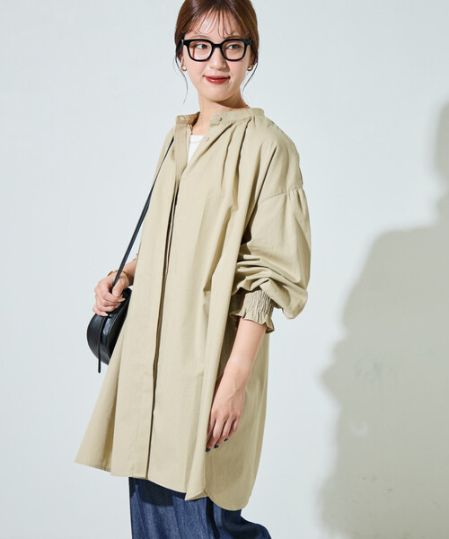 セール】限定展開 インド コットン ツイルシャーリング パフスリーブ