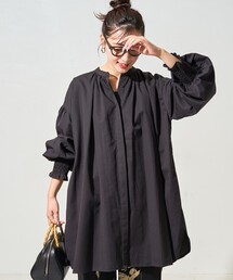 FREAK'S STORE（フリークスストア）の「限定展開　インド コットン ツイルシャーリング パフスリーブ ブラウス（シャツ/ブラウス）」