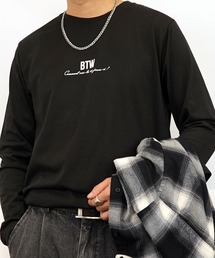 【GROOVY STORE】ワンポイントプリント ロングスリーブT
