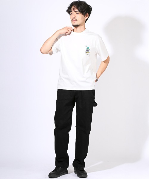 LUXSTYLE（ラグスタイル）の「ワイドペインターストレッチツイルパンツ（チノパンツ・メンズ・ベージュ/ブラック/カーキ/チャコールグレー・M/L/XL）」の10枚目の写真