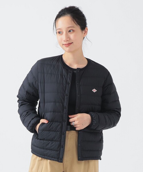 美品　ダントン DANTON インナーダウン　36 黒 DANTON ダントン インナーダウンジャケット(ブラック): 通常