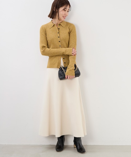 ハーフミラノフレアニットスカート〈セットアップ対応〉（スカート