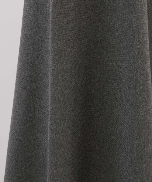 MICA&DEAL（マイカ＆ディール）の「ハーフミラノフレアニットスカート〈セットアップ対応〉（スカート・レディース・ブラウン/グレー/アイボリー・FREE）」の19枚目の写真