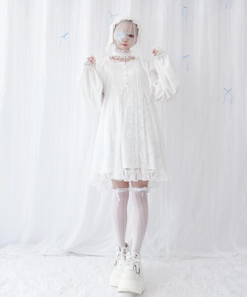 Whinny(ホワイニー)の「Whinny/《2個セット★》迷子の子猫姫(ワンピース・レディース・ブラック/サックスブルー/ホワイト・FREE)」の2枚目の写真