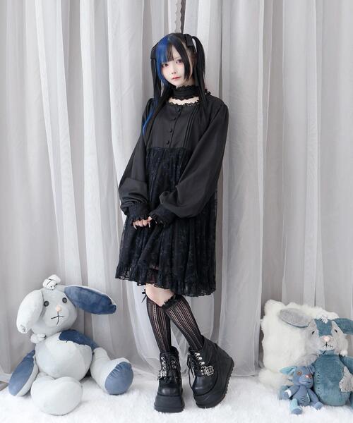 Whinny(ホワイニー)の「Whinny/《2個セット★》迷子の子猫姫(ワンピース・レディース・ブラック/サックスブルー/ホワイト・FREE)」の22枚目の写真