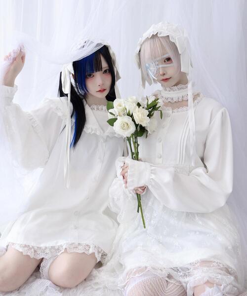 Whinny(ホワイニー)の「Whinny/《2個セット★》迷子の子猫姫(ワンピース・レディース・ブラック/サックスブルー/ホワイト・FREE)」の5枚目の写真