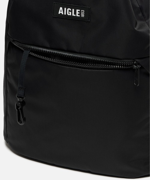 AIGLE(エーグル)の「撥水 アーバン 巾着ナイロンバックパック(バックパック/リュック・レディース・ブラック/グレー・FREE)」の4枚目の写真
