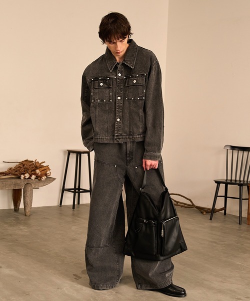 Forte(フォルテ)(フォルテ)の「2way Leather Shoulder Bag/レザーショルダーバッグ/ギフトにもおすすめ(ショルダーバッグ・メンズ・ブラック・FREE)」の5枚目の写真
