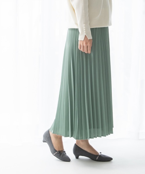 JELLY BEANS(ジェリービーンズ)の「メタルリボンパーツストラップパンプス【Made in Japan】(125-55130)JELLY BEANS(ジェリービーンズ)(パンプス・レディース・グレー/チェック/ブラック・23/24/22.5/24.5/23.5)」の18枚目の写真